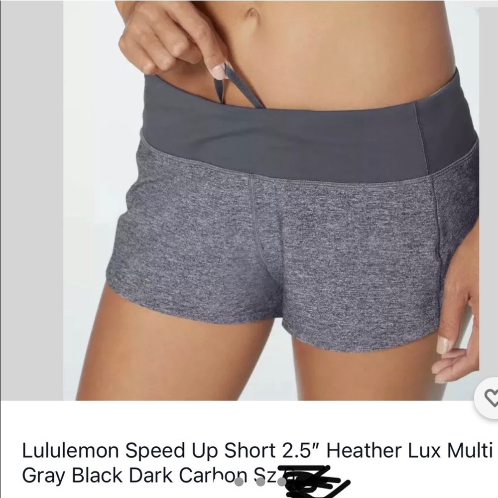 Grey lululemon shorts